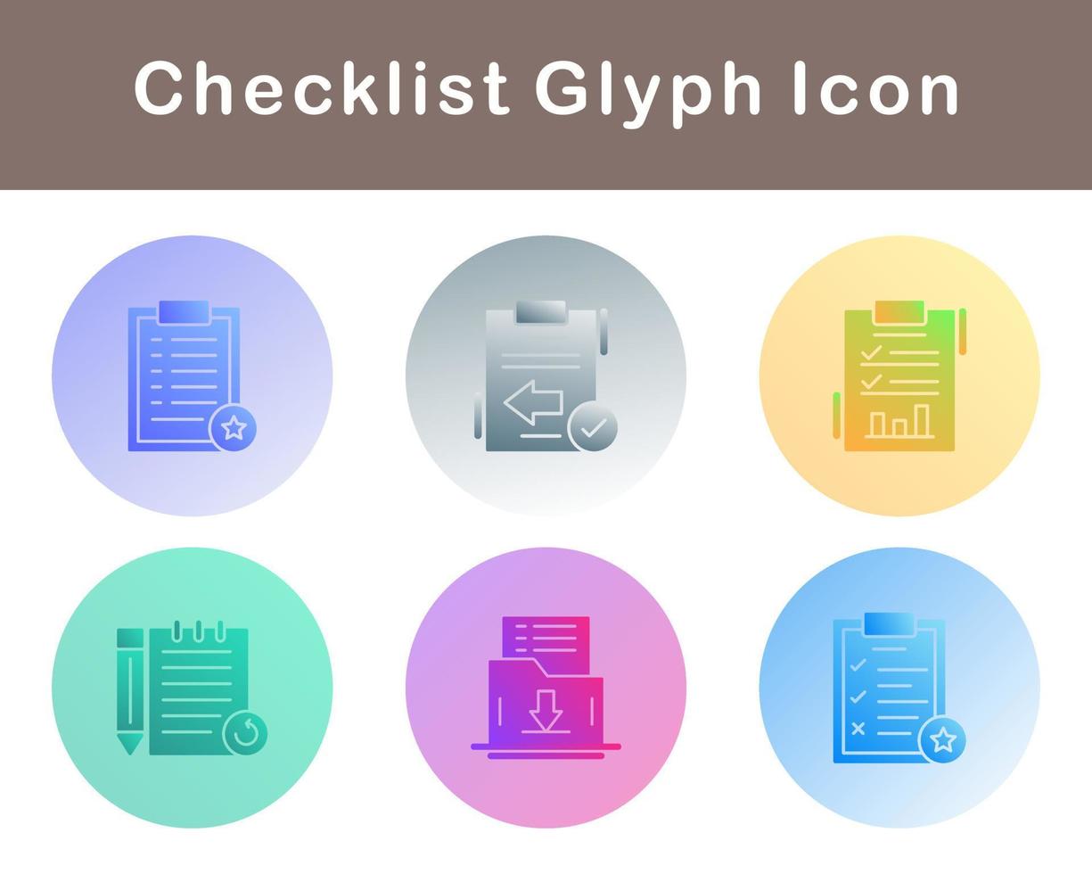 Checklist Vector Icon Set