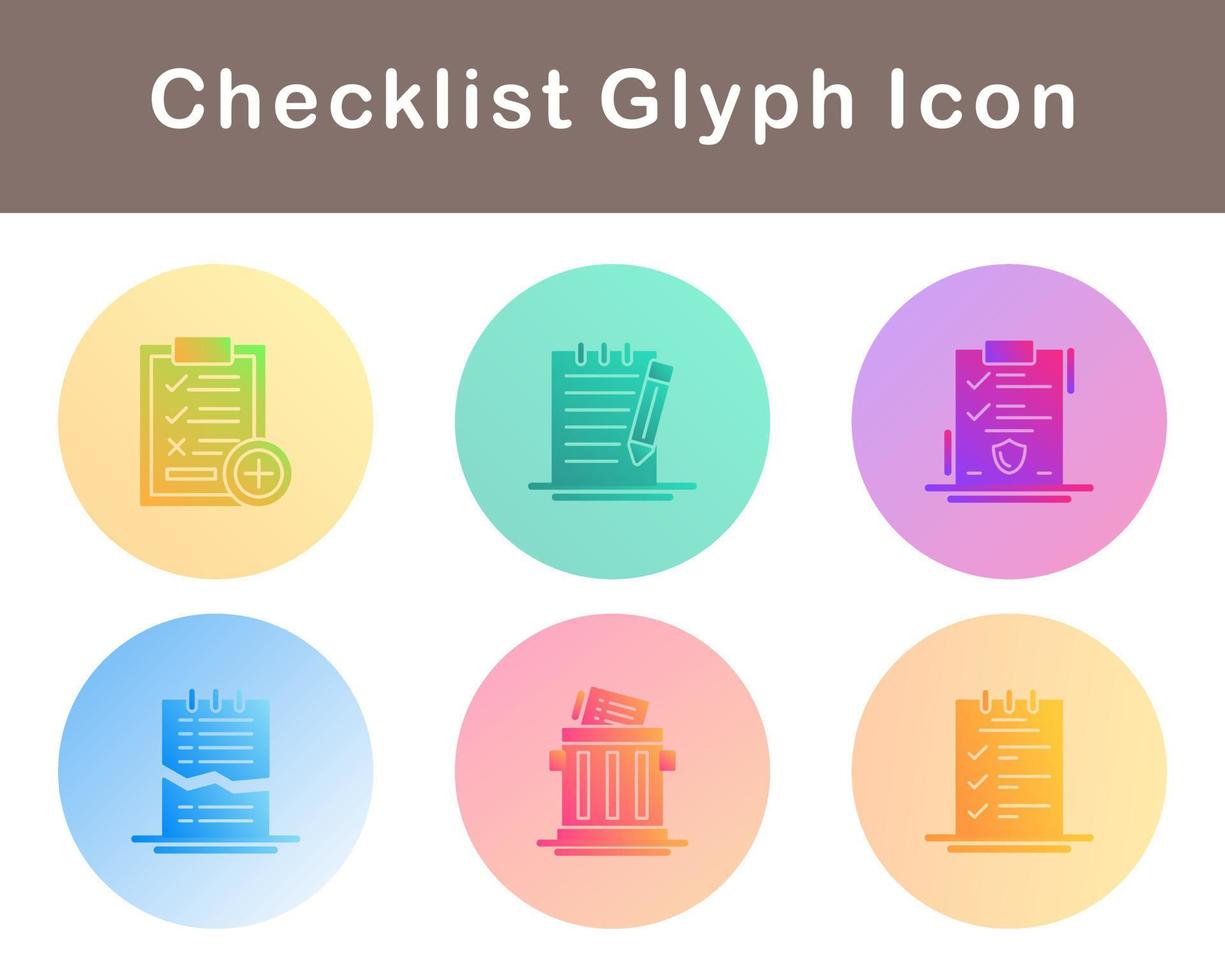 Checklist Vector Icon Set