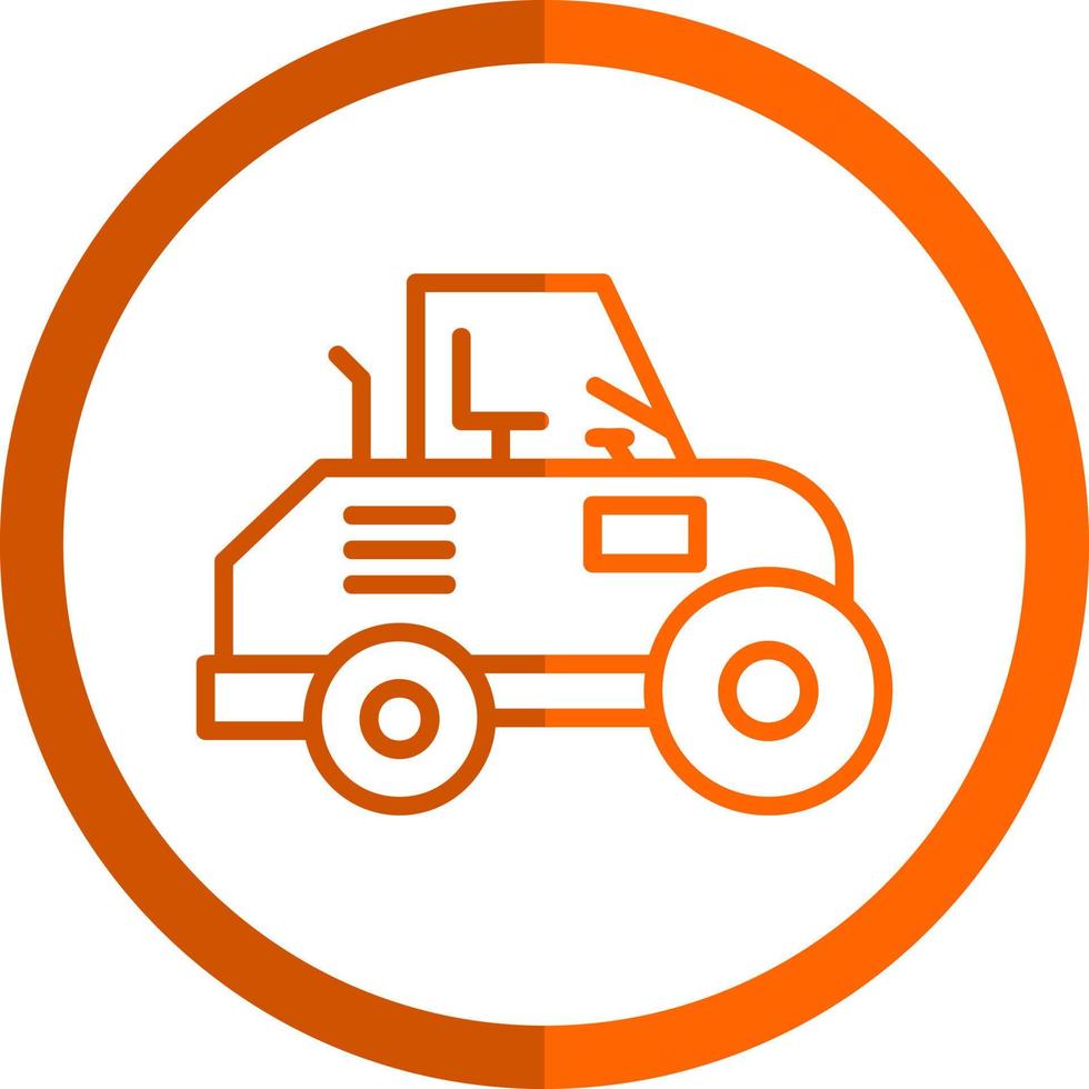 Road Roller Vector Icon Design