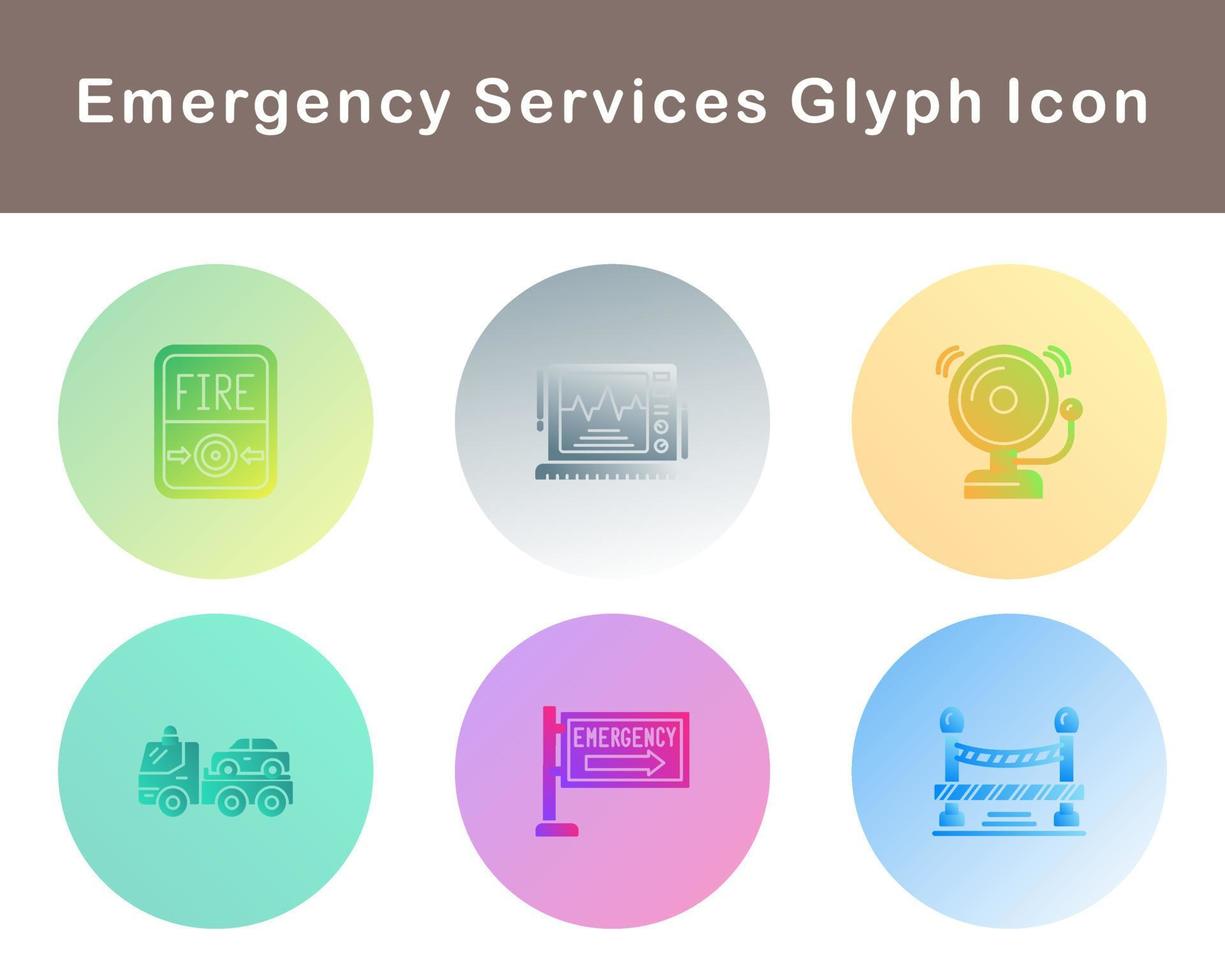 Emergency Services Vector Icon Set