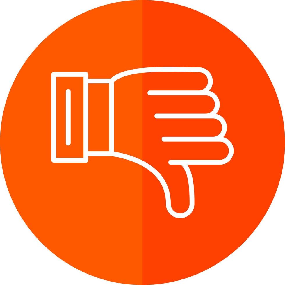 Thumbs Down Vector Icon Design