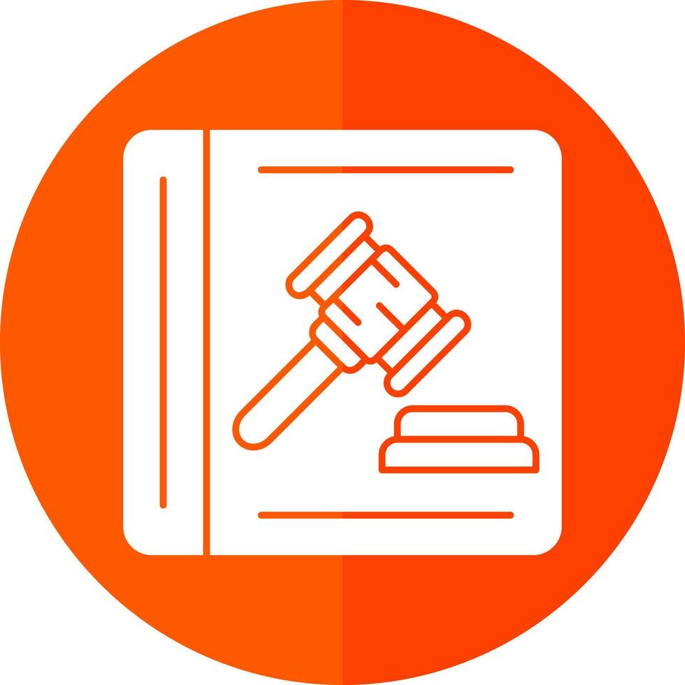 diseño de icono de vector de libro de ley