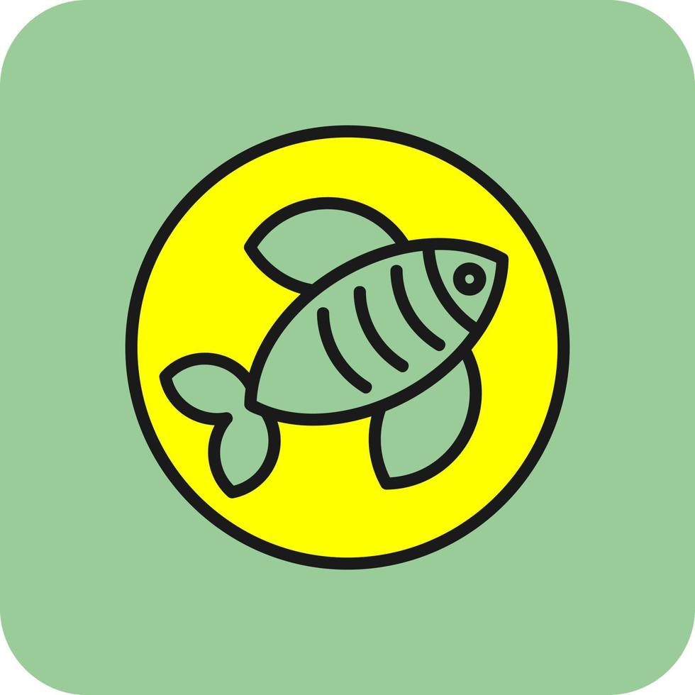 diseño de icono de vector de pescado