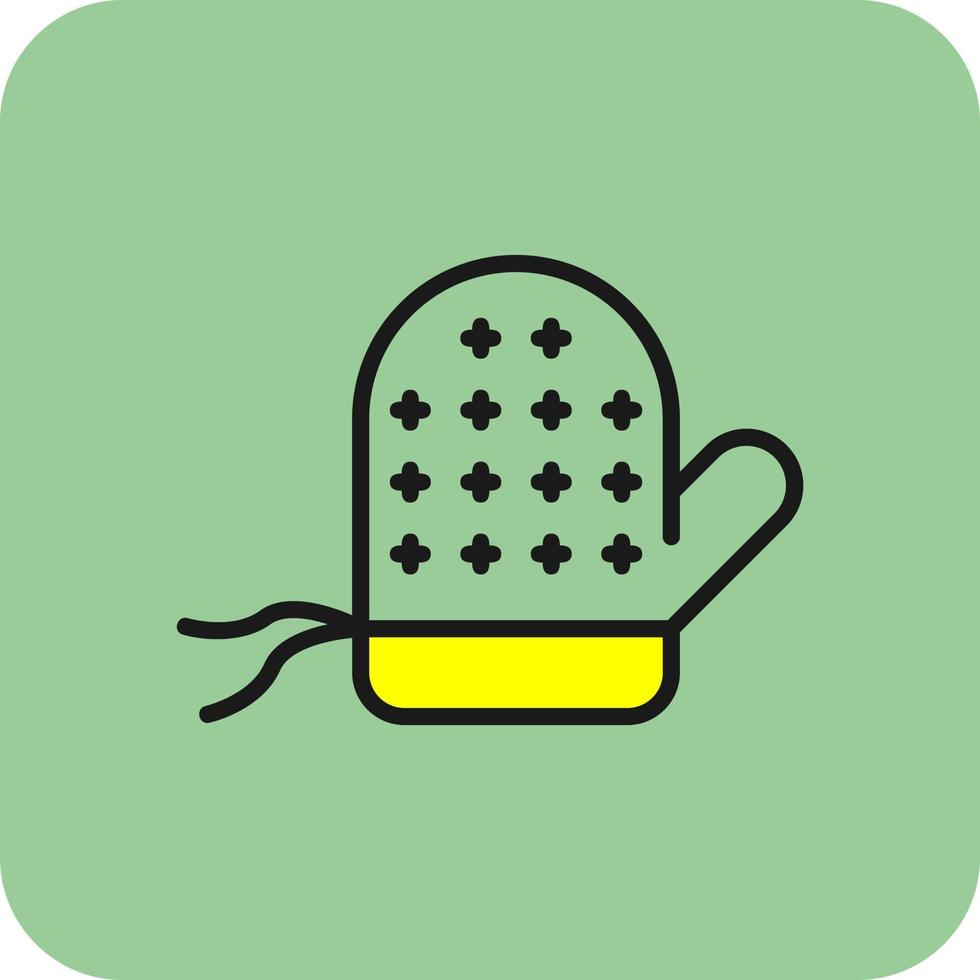 Oven Mitts Vector Icon Design