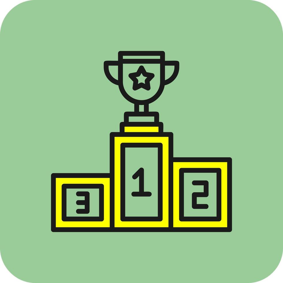 Podium Vector Icon Design