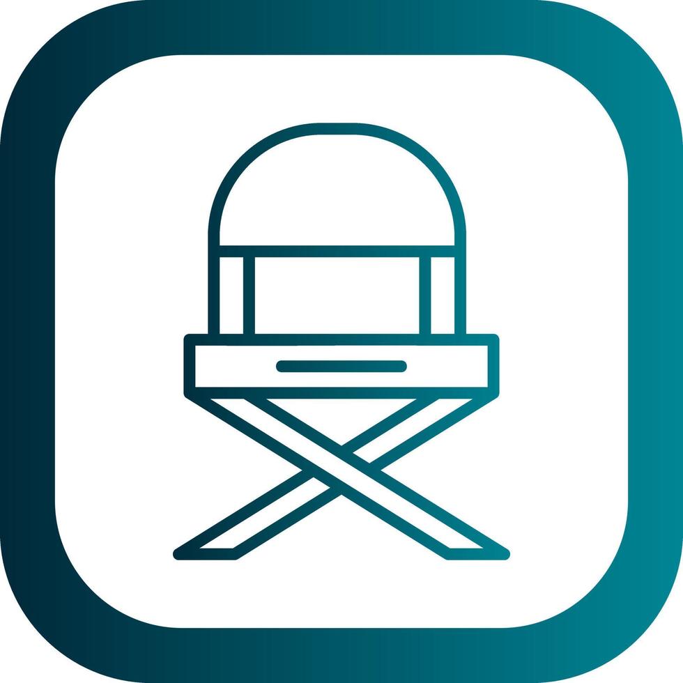 Folding Chair Vector Icon Design