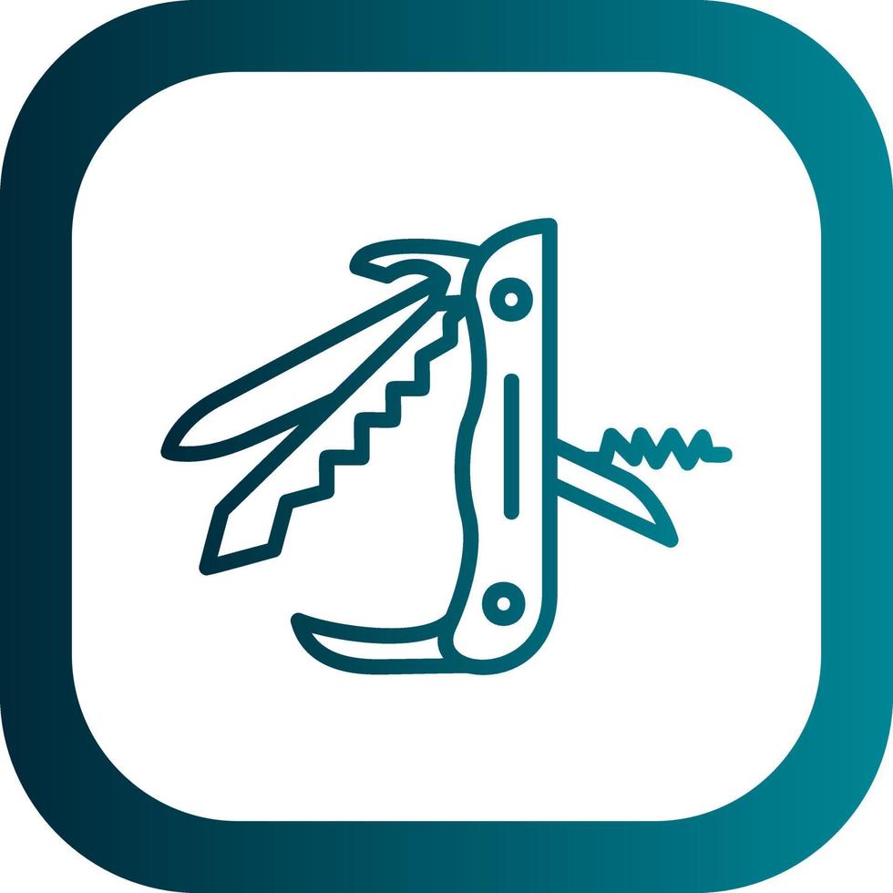 Swiss Army Knife Vector Icon Design