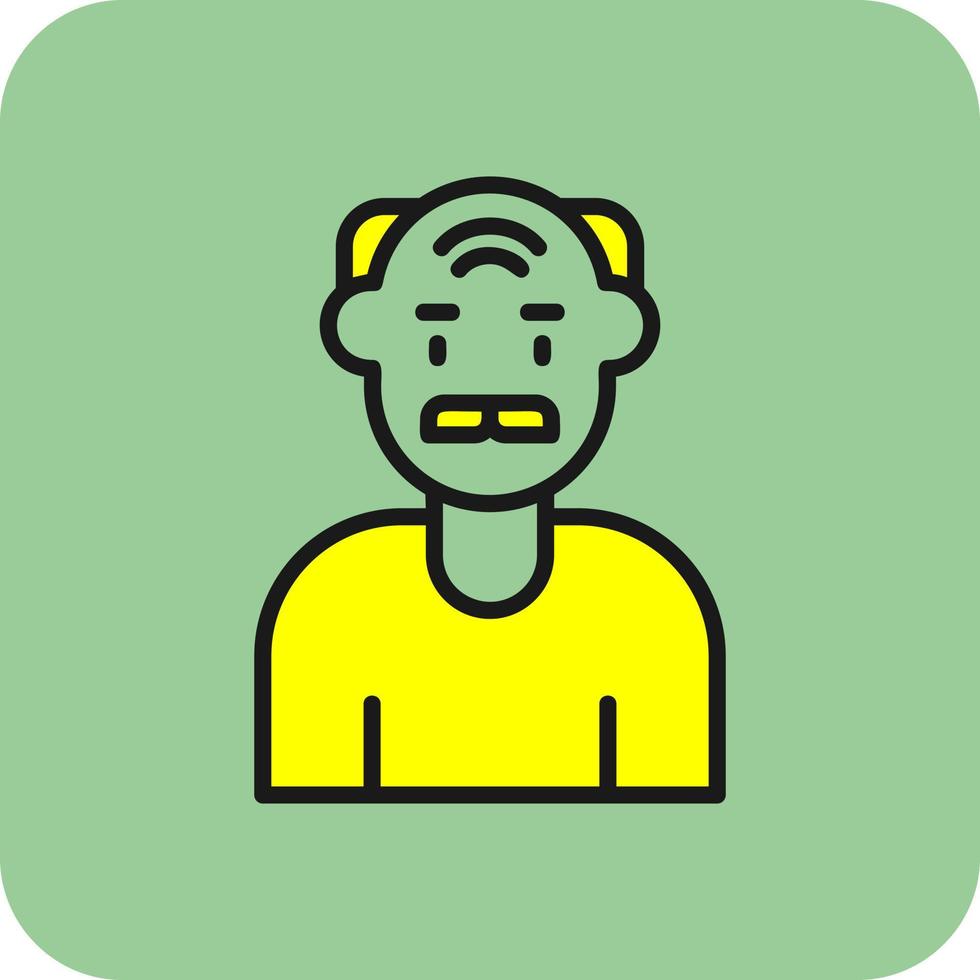 Elderly Vector Icon Design