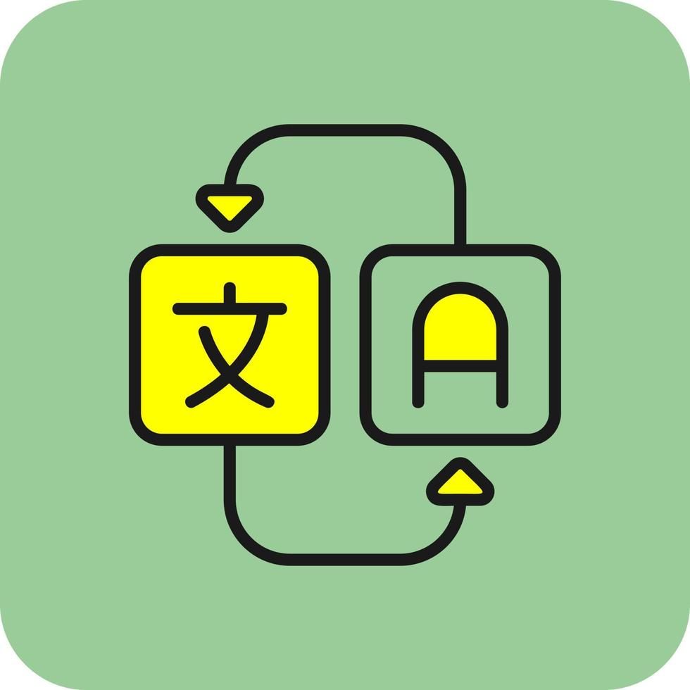 Translation Vector Icon Design