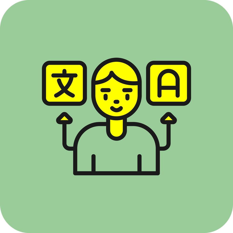 Translator Vector Icon Design