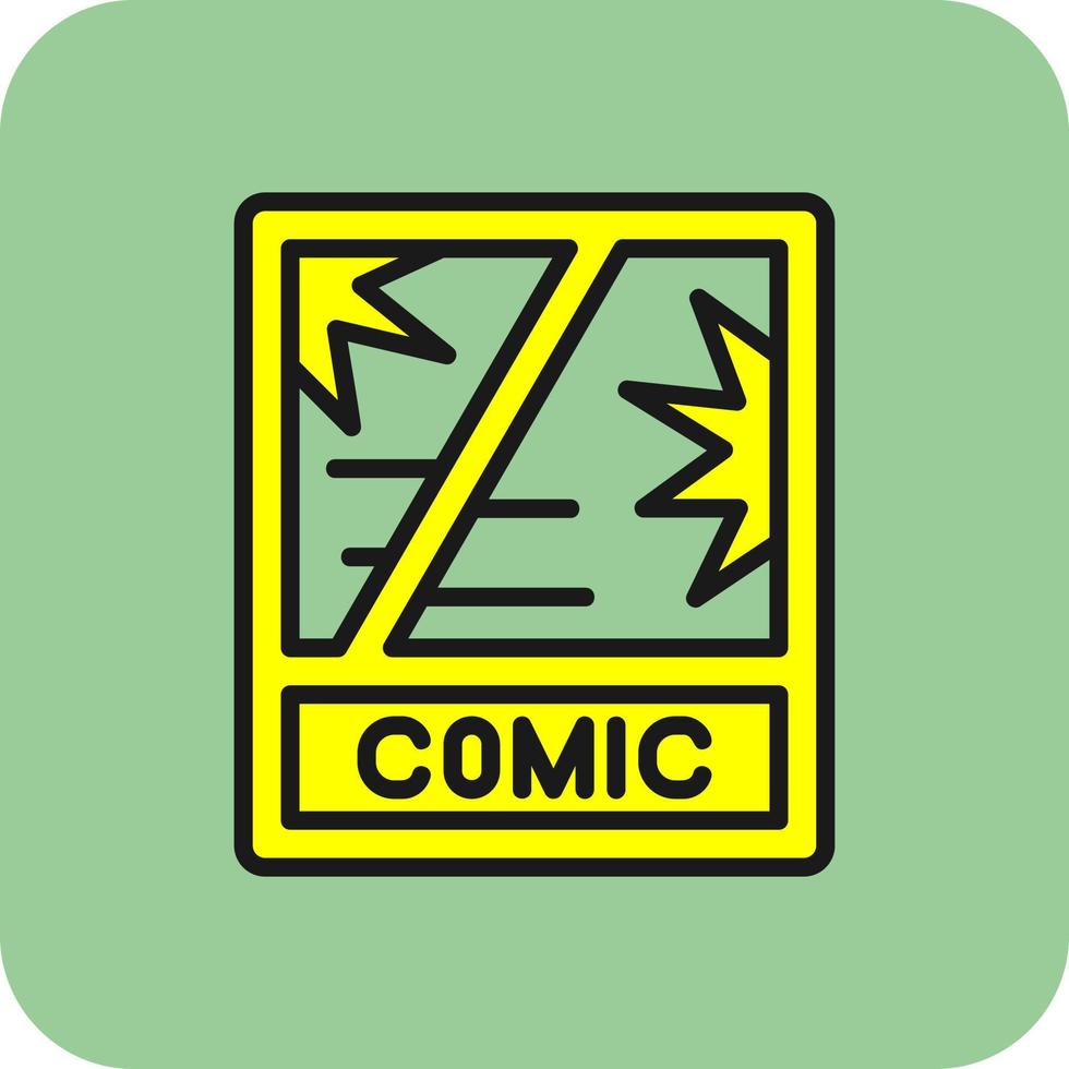 Comic Book Vector Icon Design