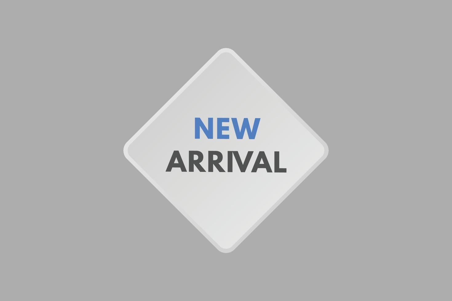 New Arrival text Button. New Arrival Sign Icon Label Sticker Web Buttons vector