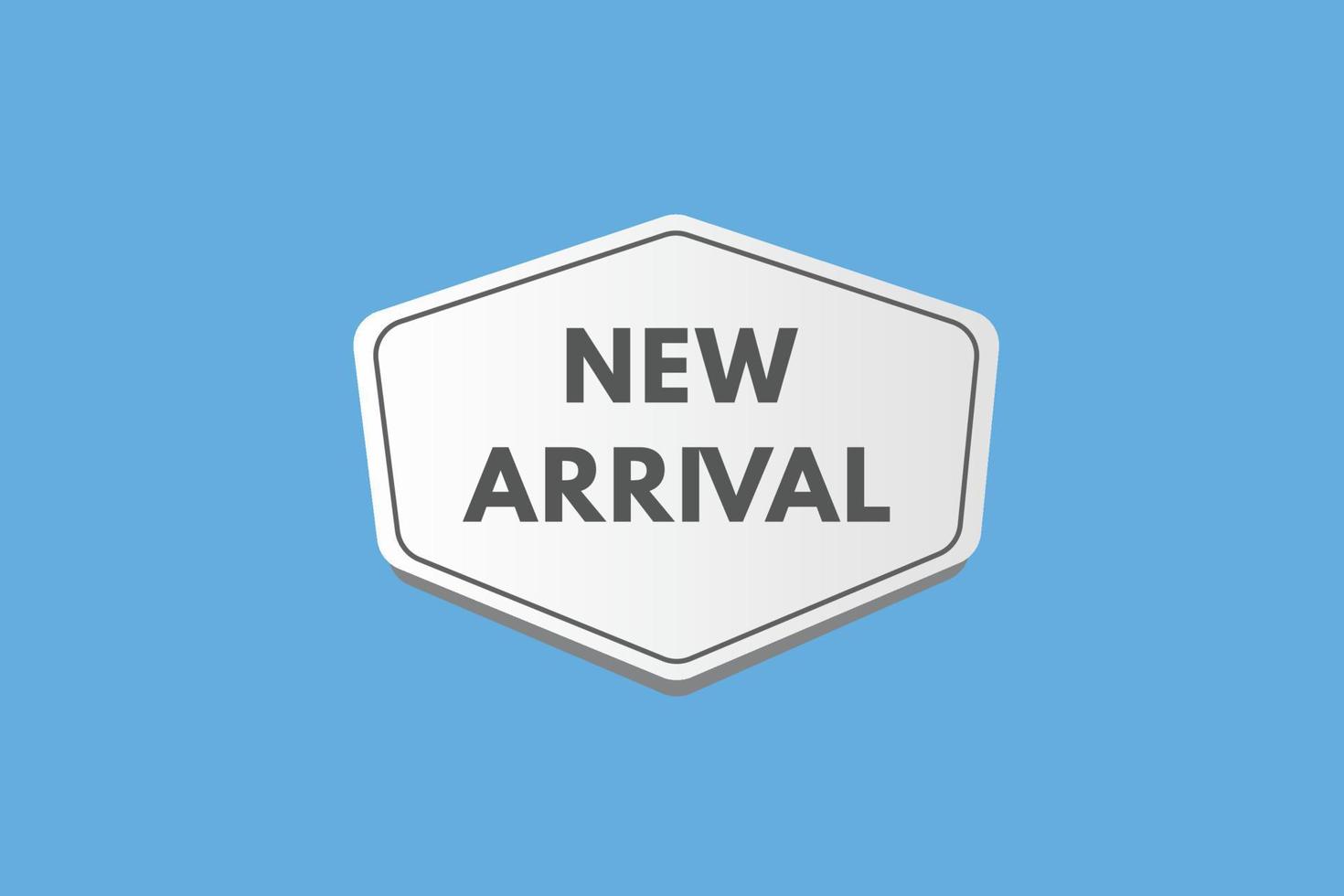 New Arrival text Button. New Arrival Sign Icon Label Sticker Web Buttons vector