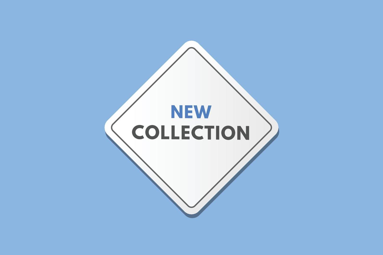 New Collection text Button. New Collection Sign Icon Label Sticker Web Buttons vector