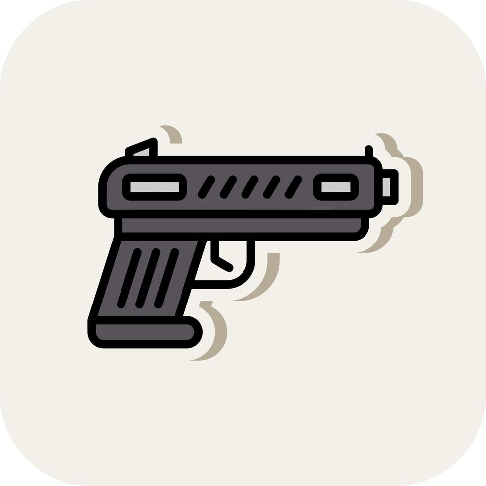 diseño de icono de vector de pistola