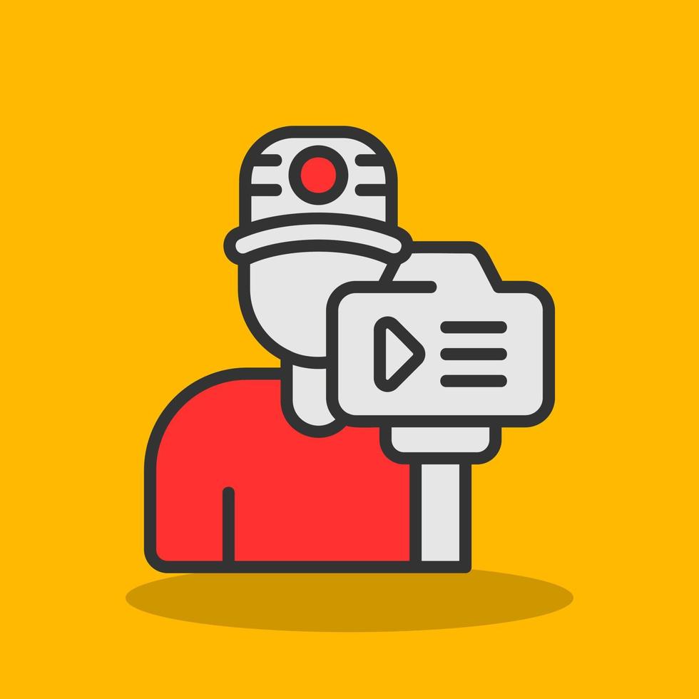 Camera Operator Vector Icon Design