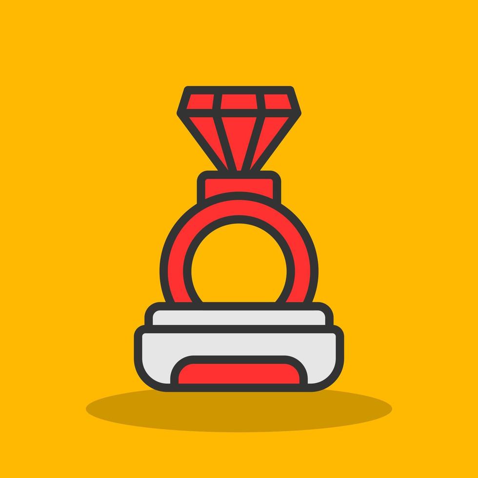 Diamond Ring Vector Icon Design