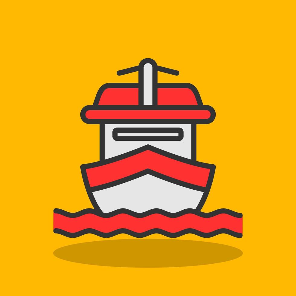 Yatch Vector Icon Design