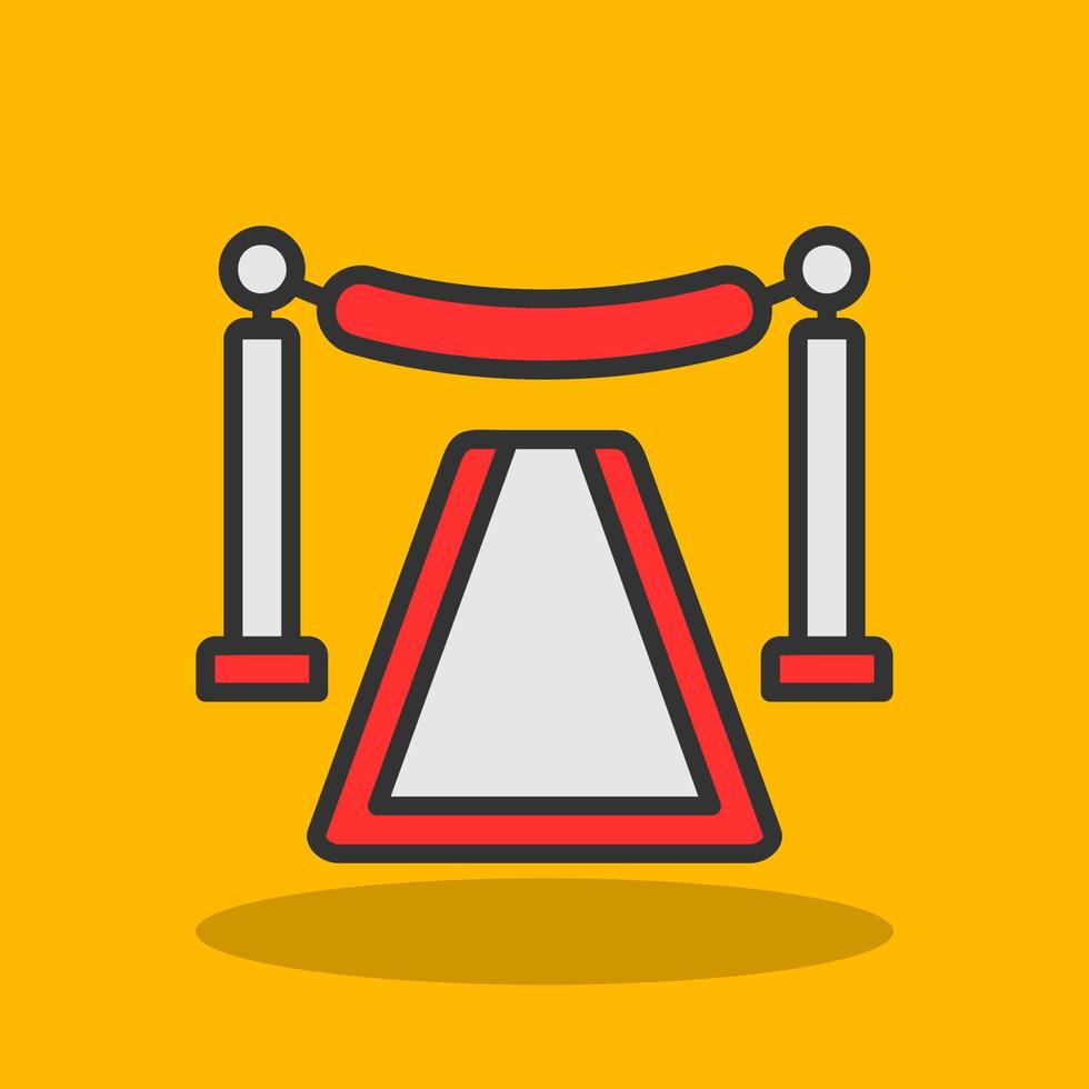 Red Carpet Vector Icon Design