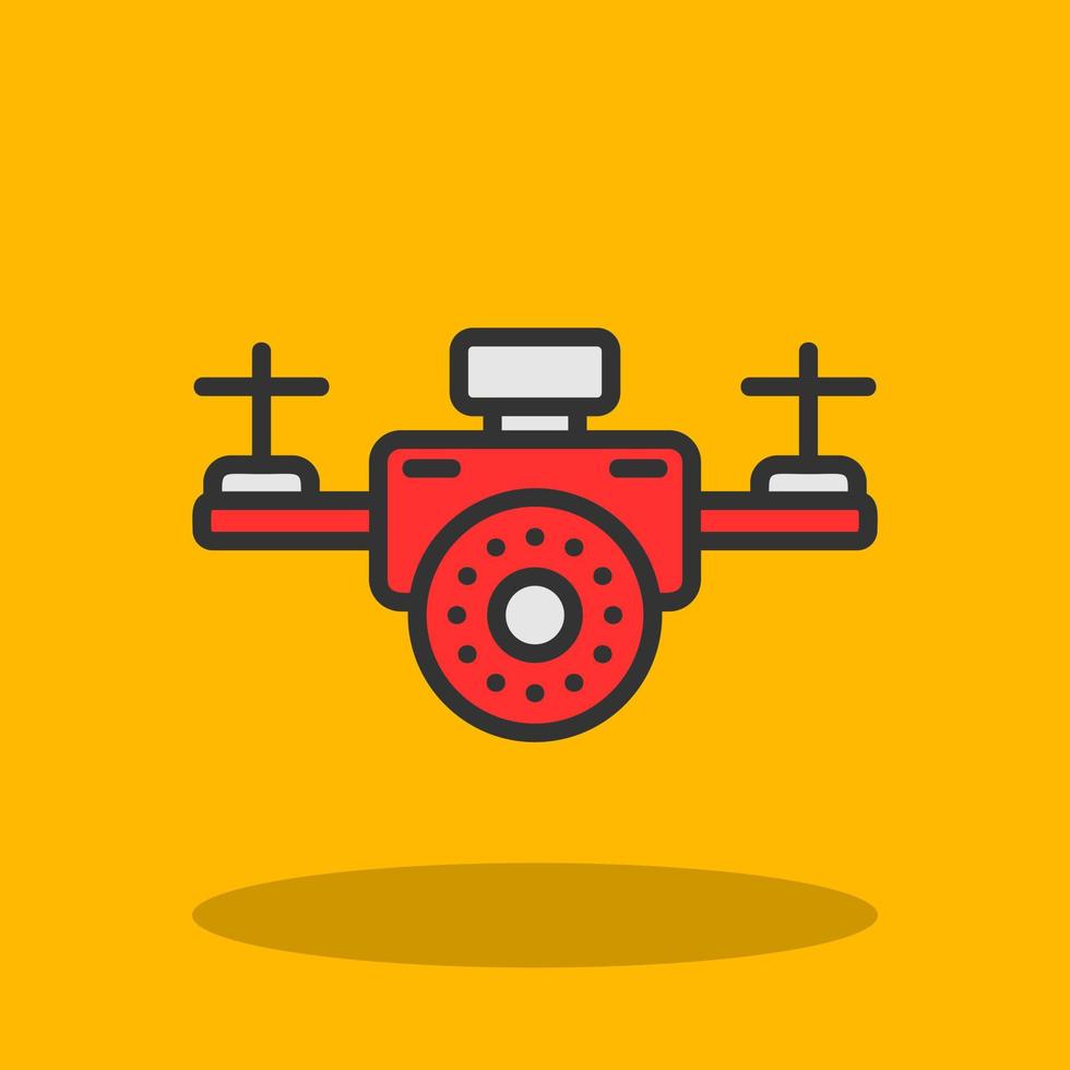 Drone Camera Vector Icon Design
