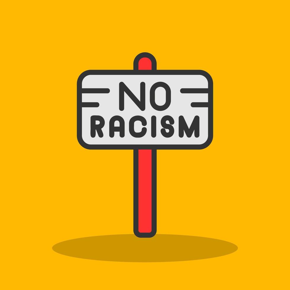 No Racism Vector Icon Design