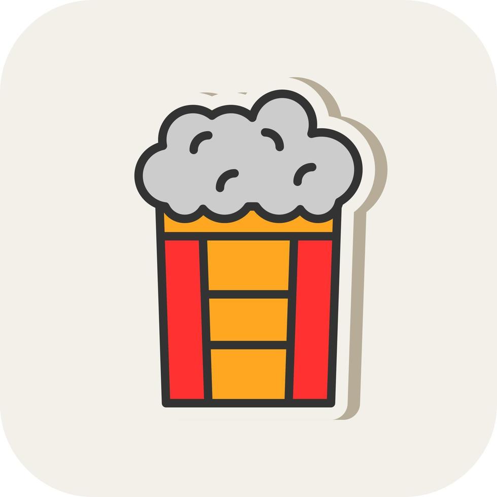 Popcorn Vector Icon Design