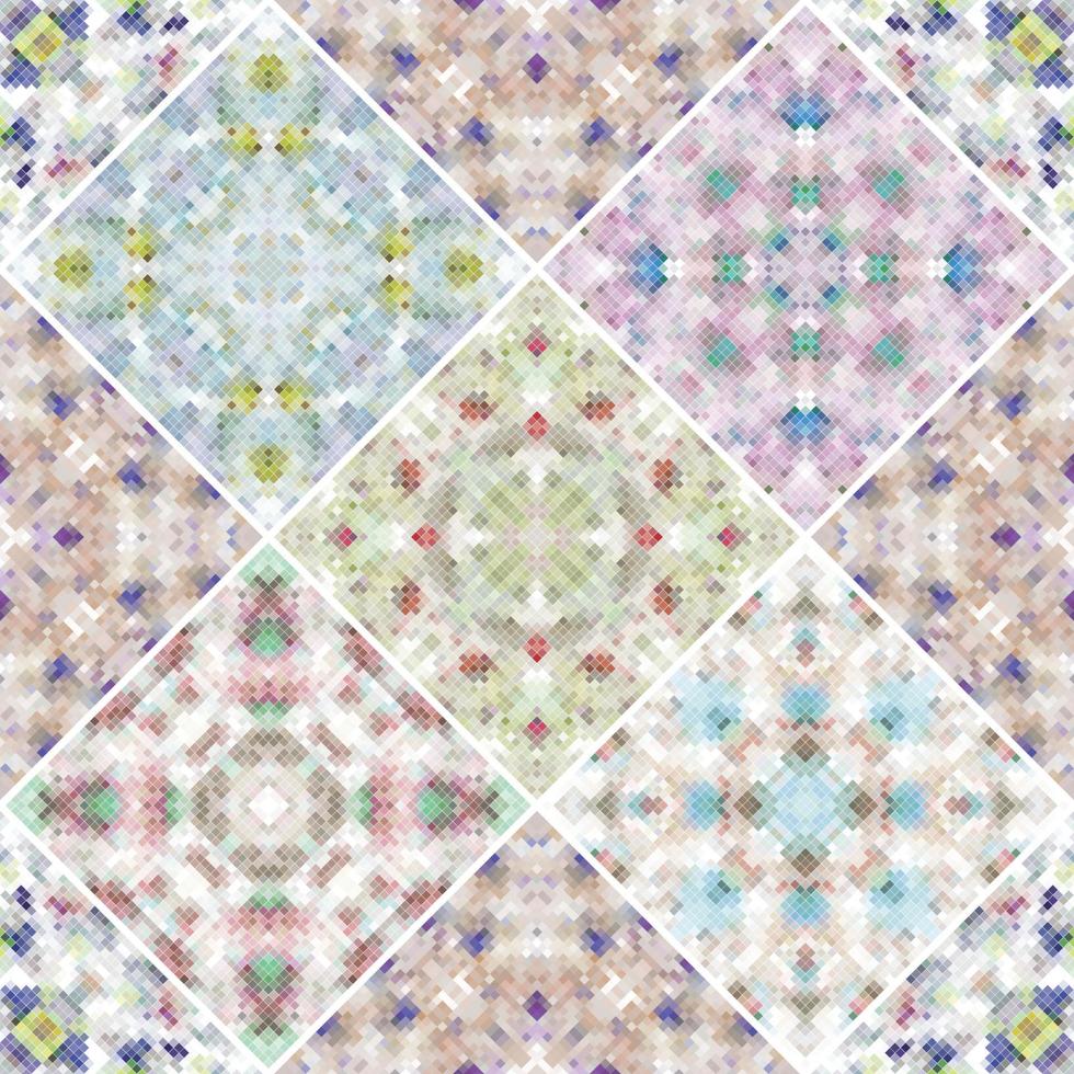 Arabic pattern background, Islamic ornament, Arabic tile or arabic zellij, traditional mosaic. vector