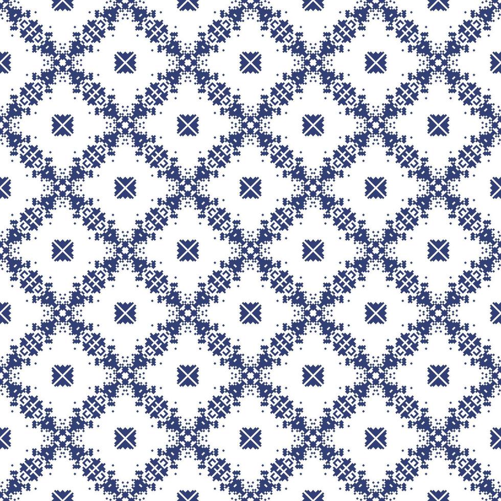 Islamic decorative background made of small squares. The rich decoration of abstract patterns for construction of fabric or paper. vector