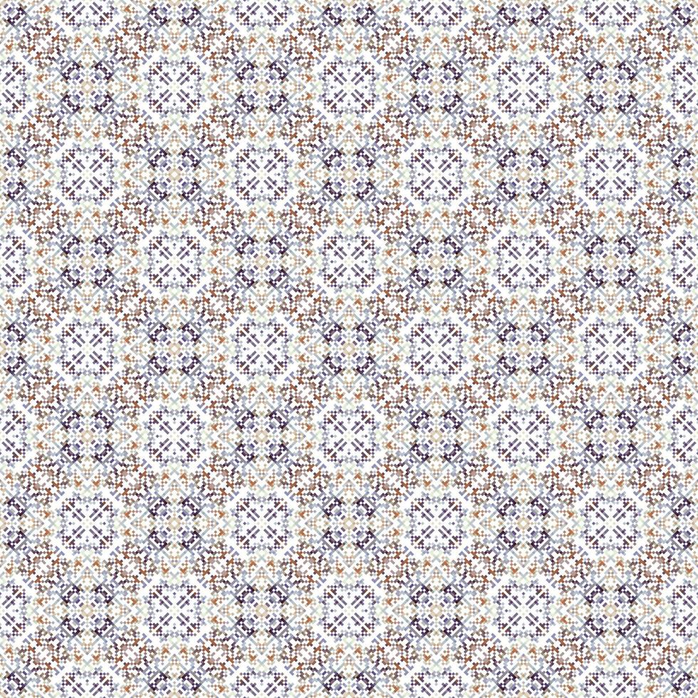 Decorative background made of small squares. The rich decoration of abstract patterns for construction of fabric or paper. vector