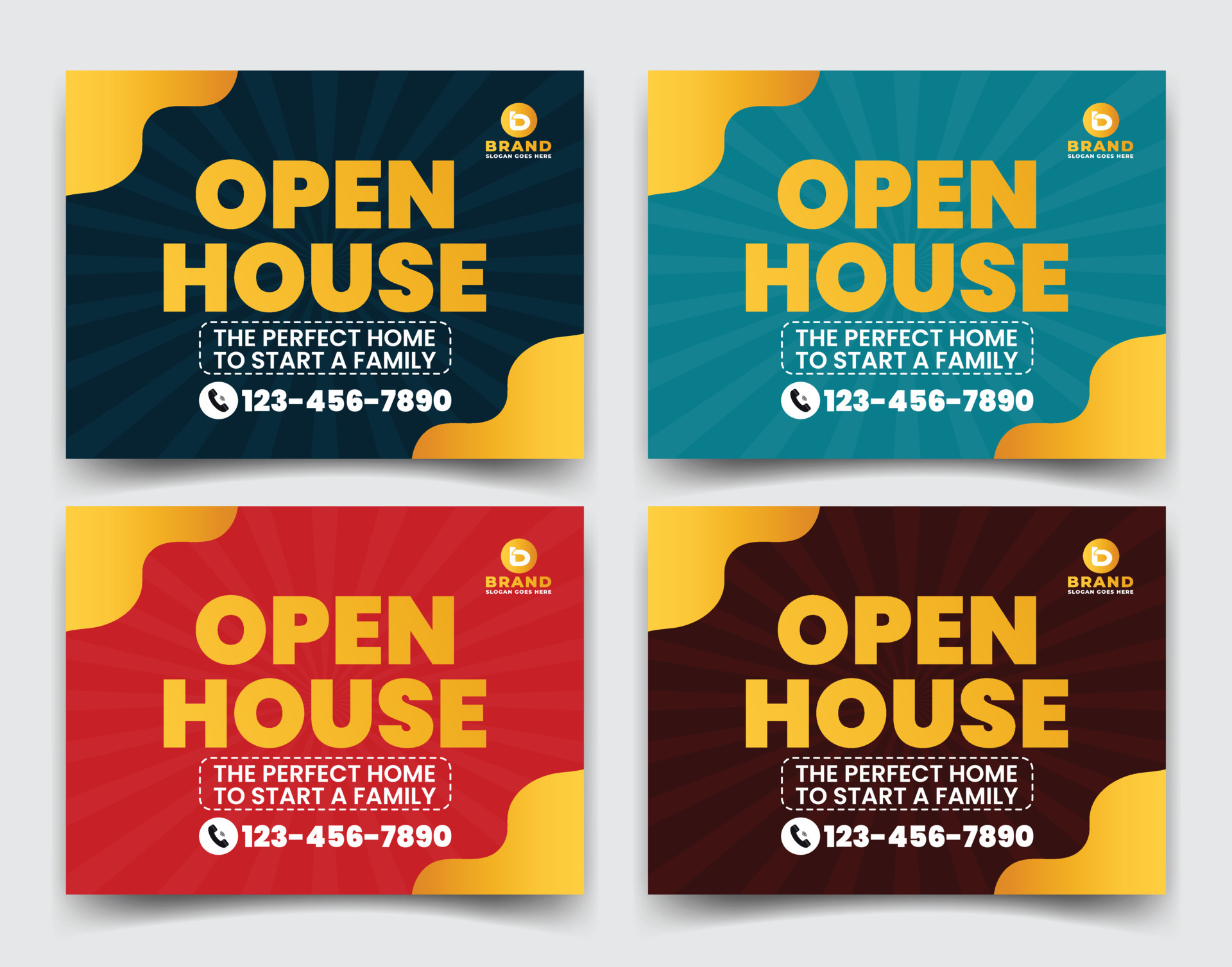 Home sale business real estate company ads, yard sign, signage design