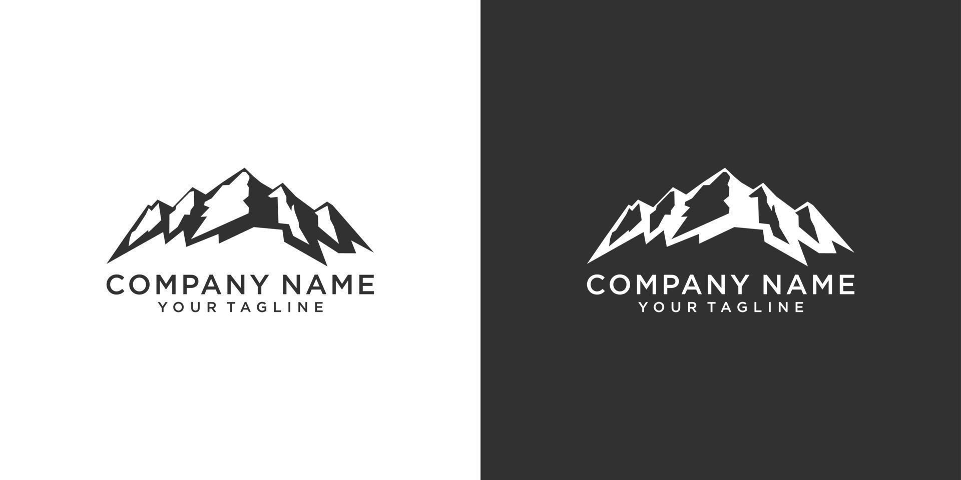 Vintage mountain vector logo design and illustration. 21074953 Vector ...