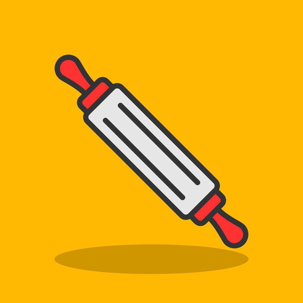 Rolling Pin Vector Icon Design