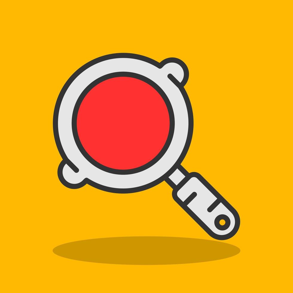 Frying Pan Vector Icon Design