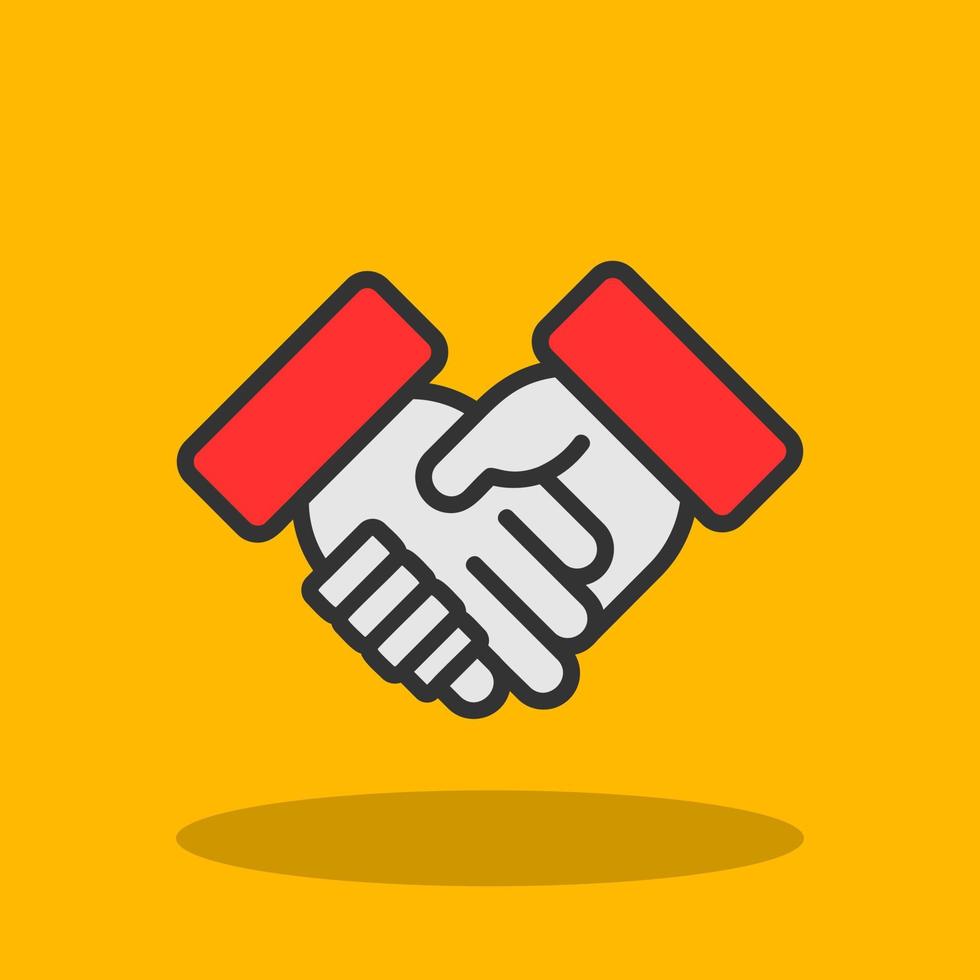 Shaking Hands Vector Icon Design