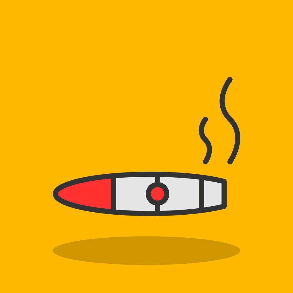 Cigar Vector Icon Design