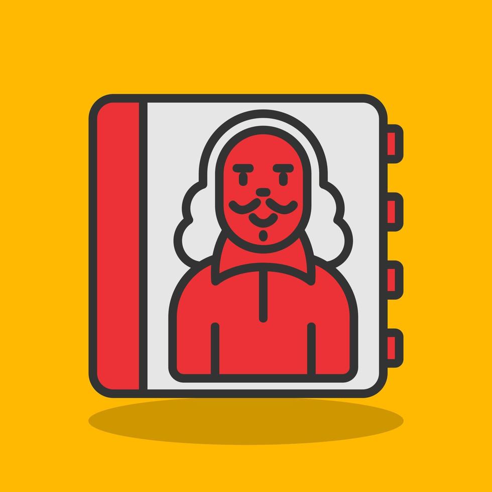Biography Vector Icon Design