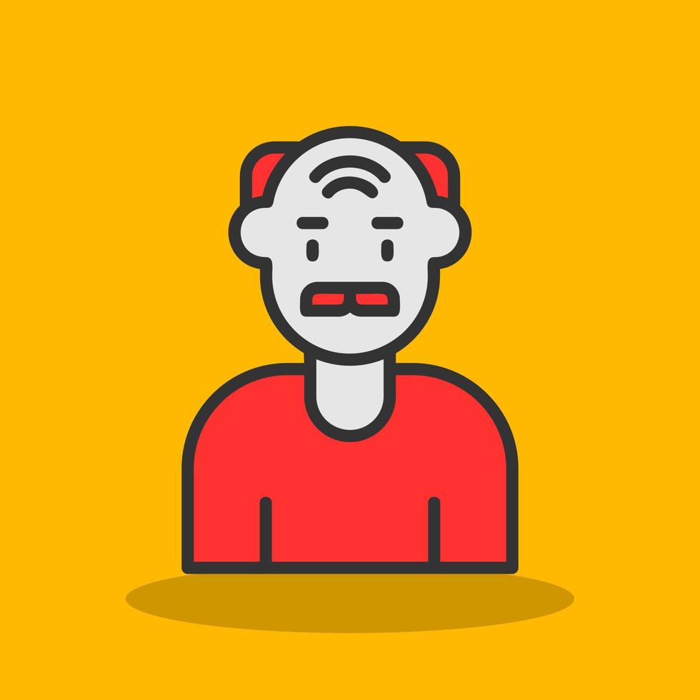 Elderly Vector Icon Design