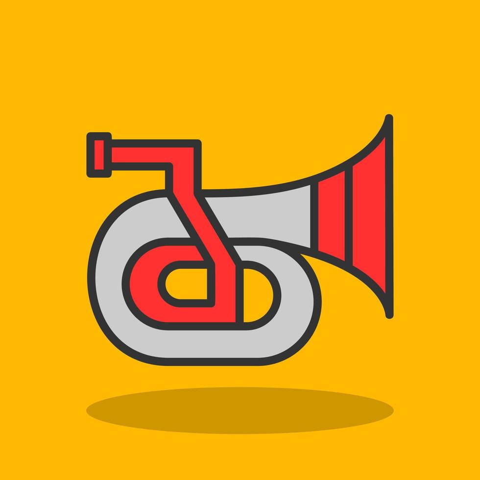 Trumpet Vector Icon Design