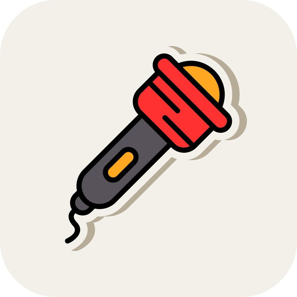Flashlight Vector Icon Design