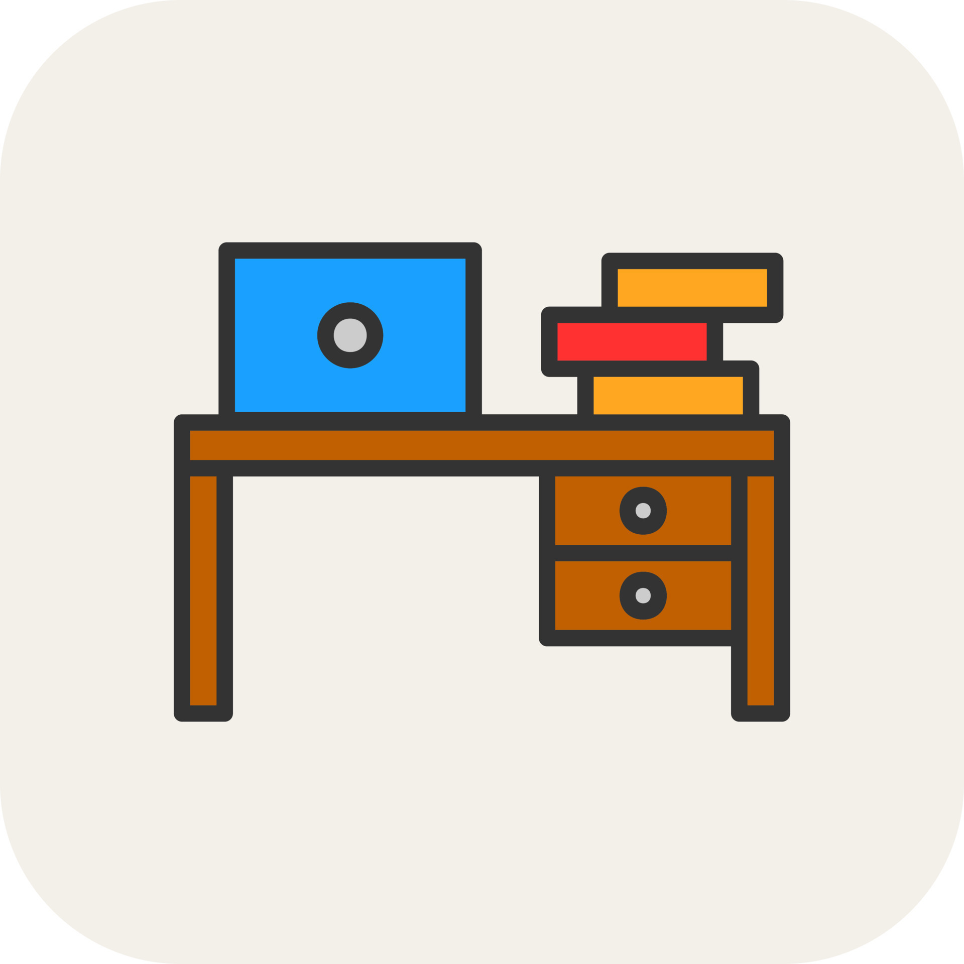 Work Table Vector Icon Design 21075157 Vector Art at Vecteezy