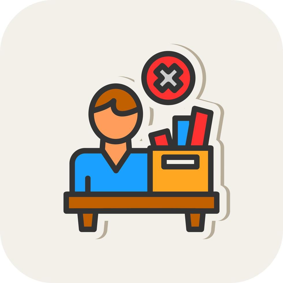 Fired Vector Icon Design