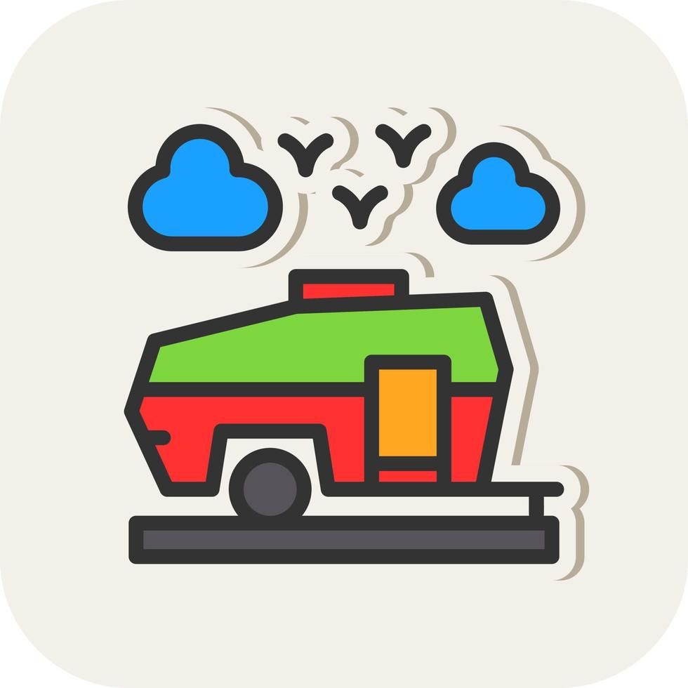 Caravan Vector Icon Design