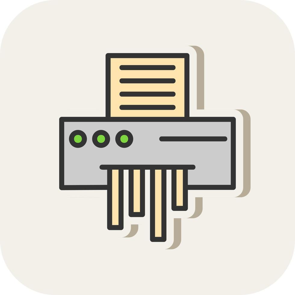 Paper Shredder Vector Icon Design