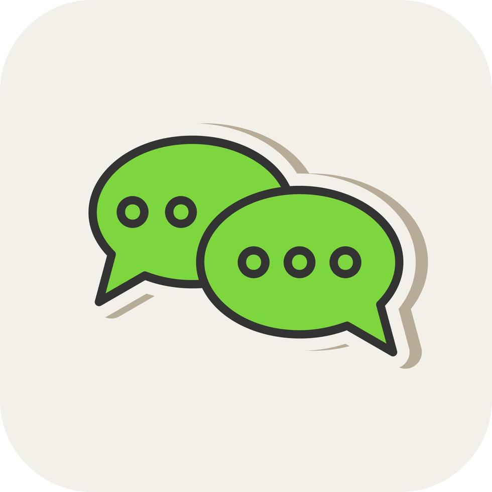 Conversation Vector Icon Design