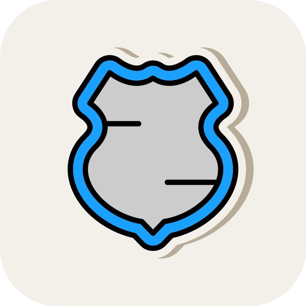 Police Shield Vector Icon Design