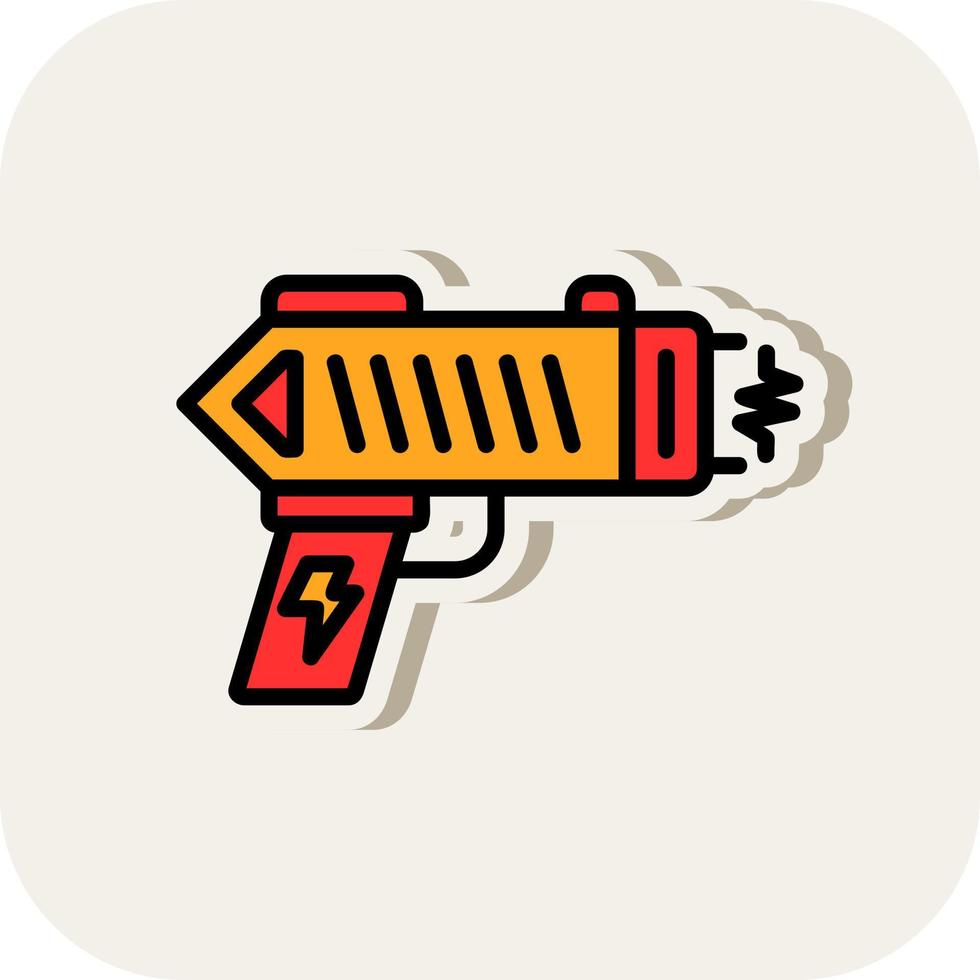 diseño de icono de vector de pistola de aturdimiento