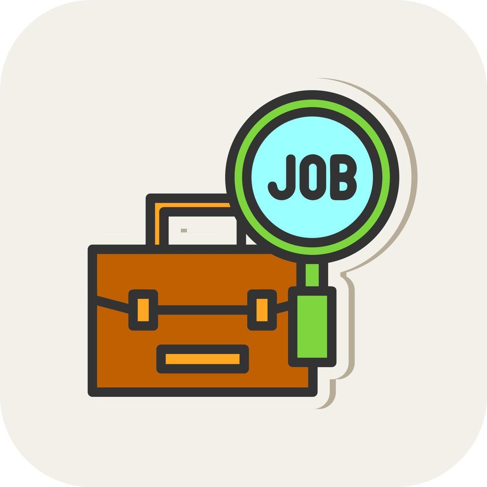 Job Search Vector Icon Design