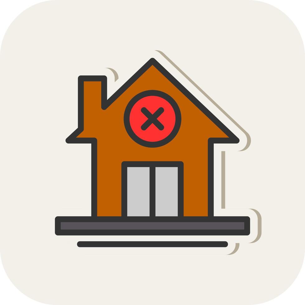 No Home Vector Icon Design