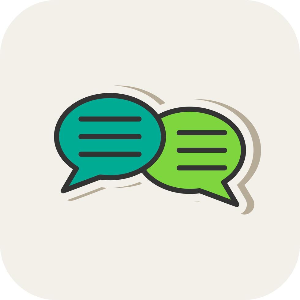 Chatting Vector Icon Design