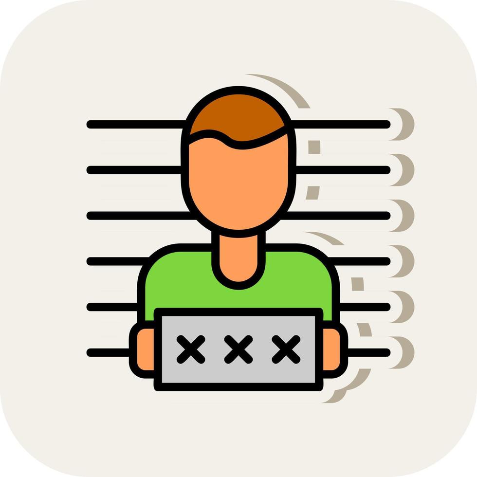 Mugshot Vector Icon Design